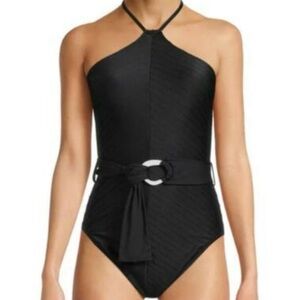 NWT Time and True Halter One Piece Swimsuit, Medium